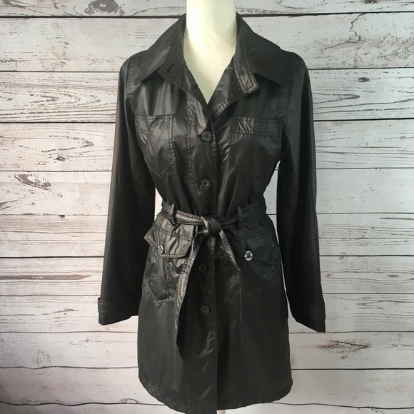 bebe Jackets & Blazers - Bebe Black fabric lightweight trench coat